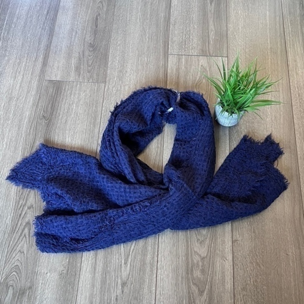 Free People Long Weekend Waffle Scarf One Size